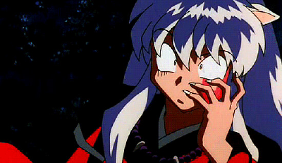 inuyasha tiene una cachetada inuyasha