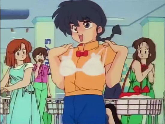 ranma se prueba un sosten ranma 1/2