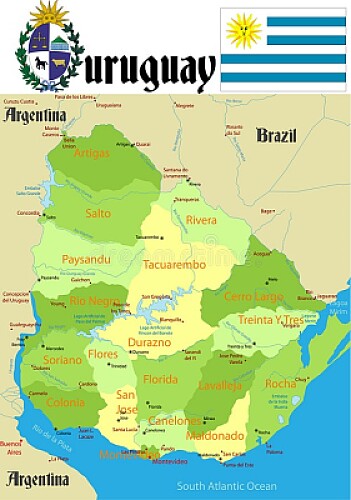 Mapa del Uruguay