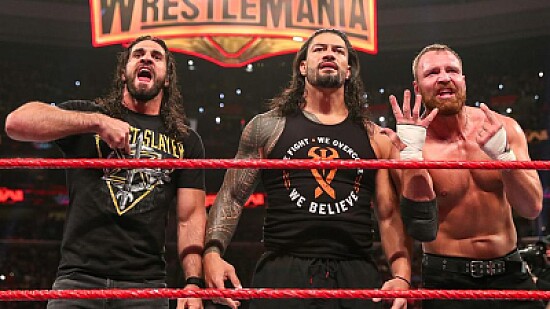 Roman reigns, dean Ambrose, Seth Rollins