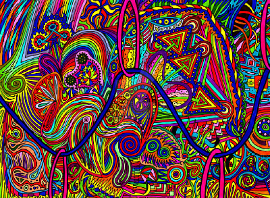 psychedelic colourful