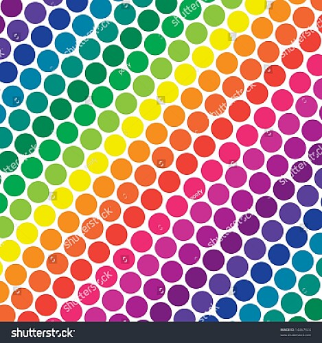 Rainbow Colored Dots