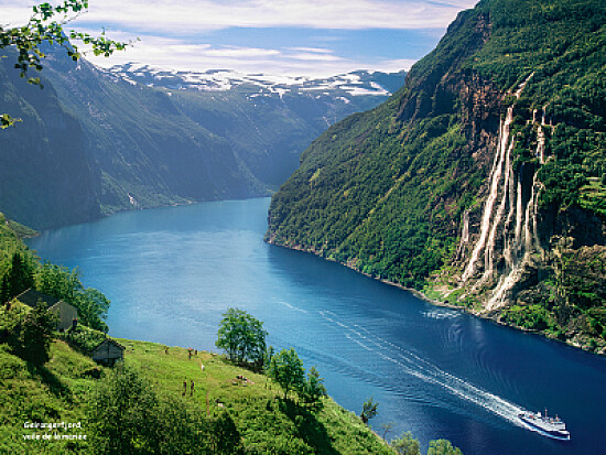 AB - Geirangerfjord, voile de la mariee, Norvege