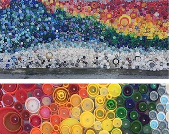 Bottle Cap Mural