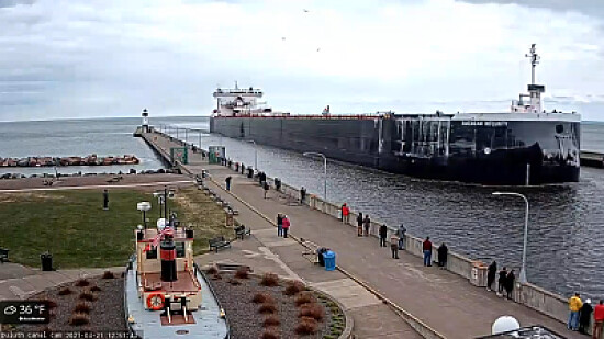 American Integrity Freighter at Duluth