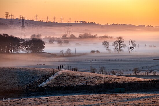 mist   sunrise Scotland