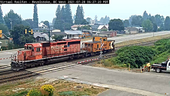 CP-6028 with Caboose Revelstoke,BC/CA