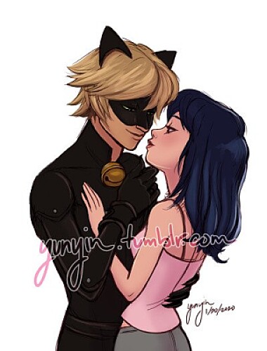 Marinette y Chat noir