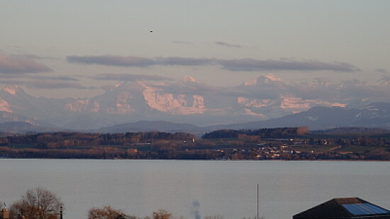 Neuchâtel coucher de soleil