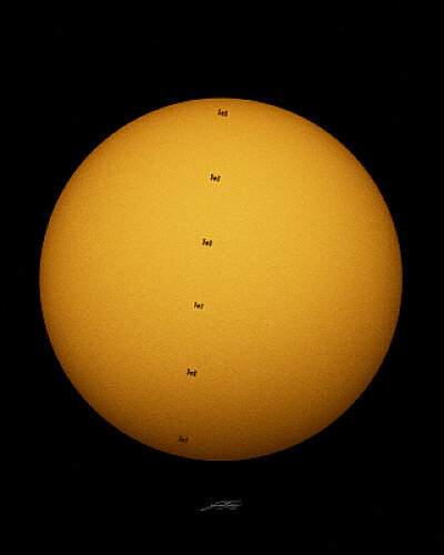 ISS MENTRETRANSITA DAL SOLE