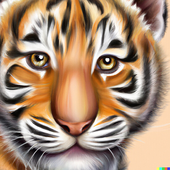 Cute Tiger Portrait