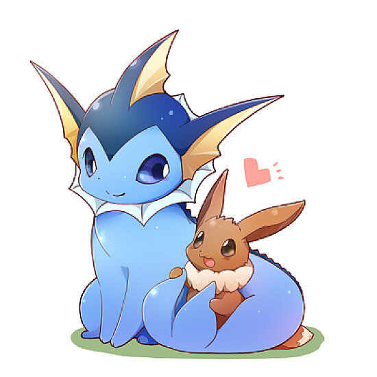 Eevee y Vaporeon