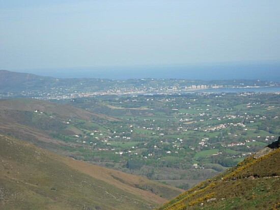 Hendaye vue depuis la RHUNE