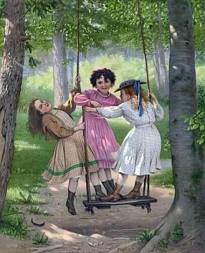 Niñas jugando